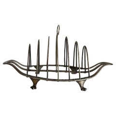 Antique English Silverplated Toast Rack