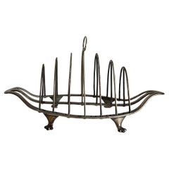 Used English Silverplated Toast Rack 