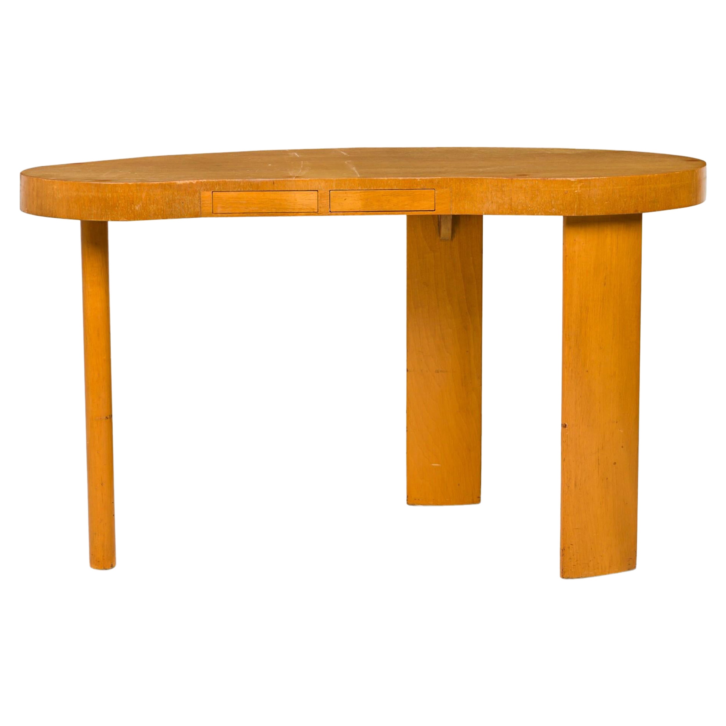 Paul Frankl für Johnson Furniture Company  Pallet'' Holz-Schreibtisch