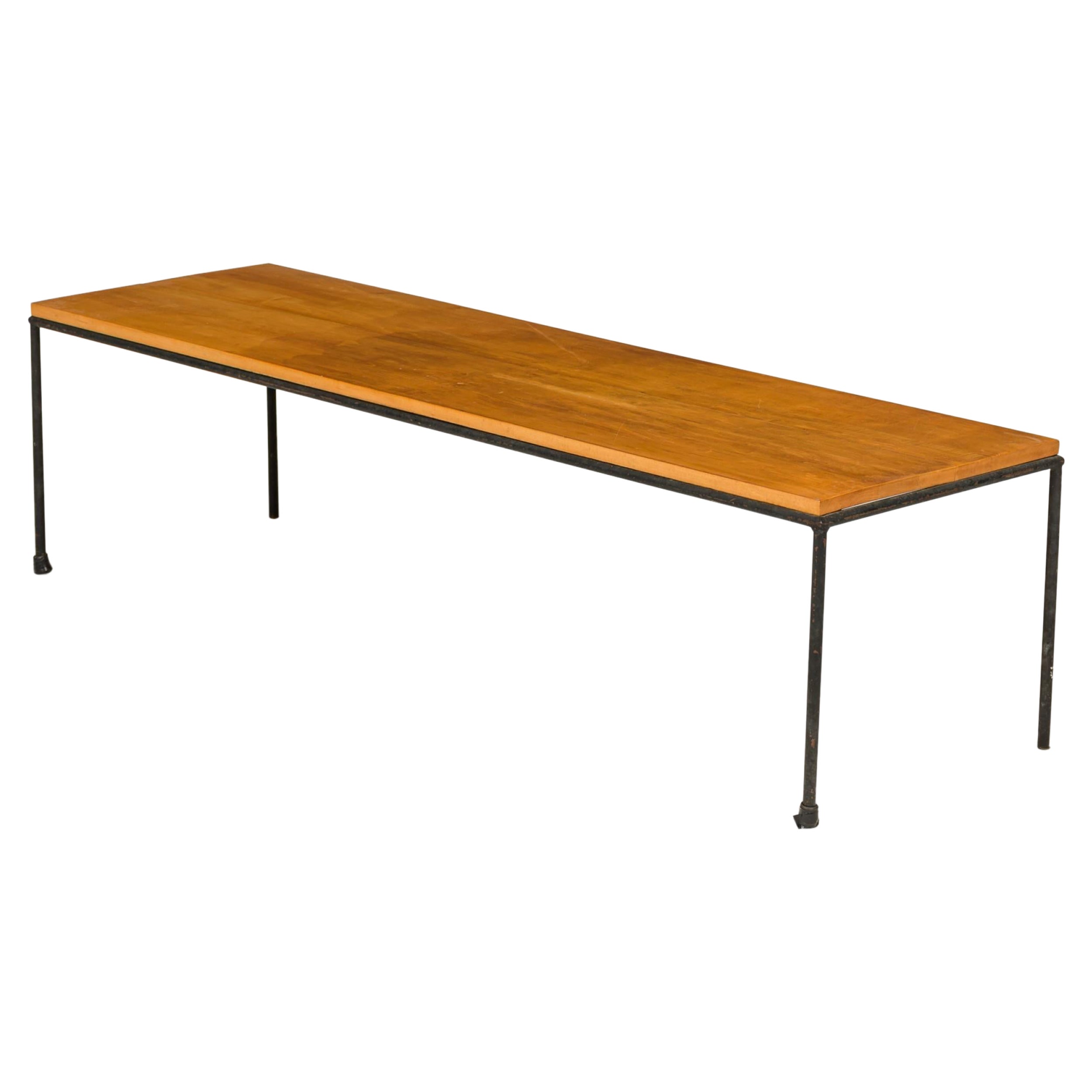 Paul McCobb for Winchendon 'Planner' Wood and Iron Coffee Table / Bench For Sale