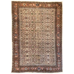 Fantastic Antique Beauty Rug with Intricate Geometric Vines, c.1930's