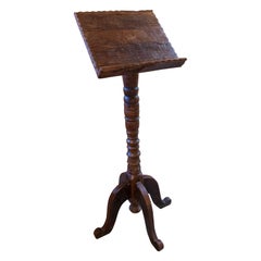 Spanish Hand Carved Wooden Bookstand