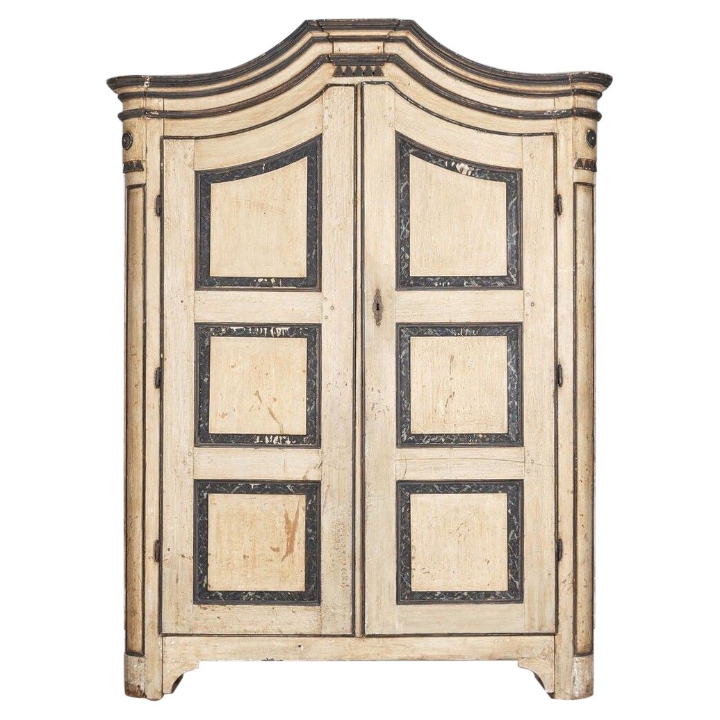 Large 18thc Painted Austrian Armoire For Sale