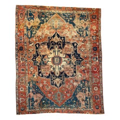 Iconic & Mystical Art Serapi Rug from the Northwest Mountains, c. Early 1900's