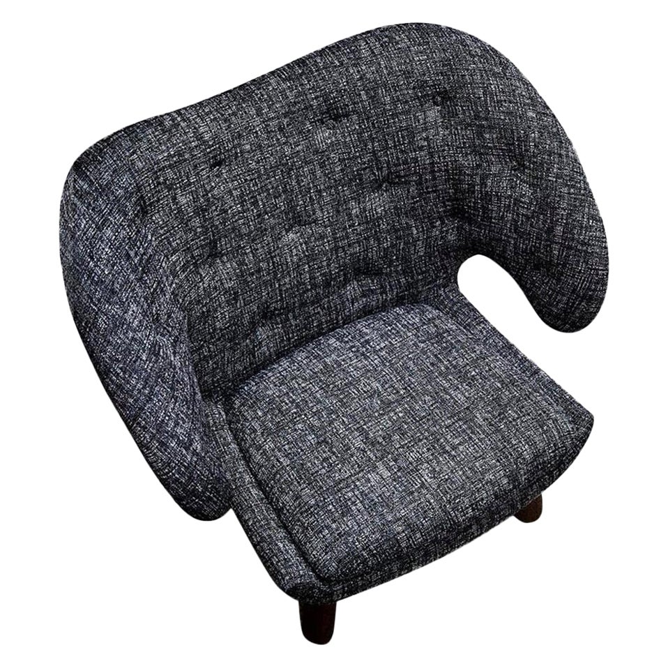 Finn Juhl Pelican Chair Upholstered in Fabric