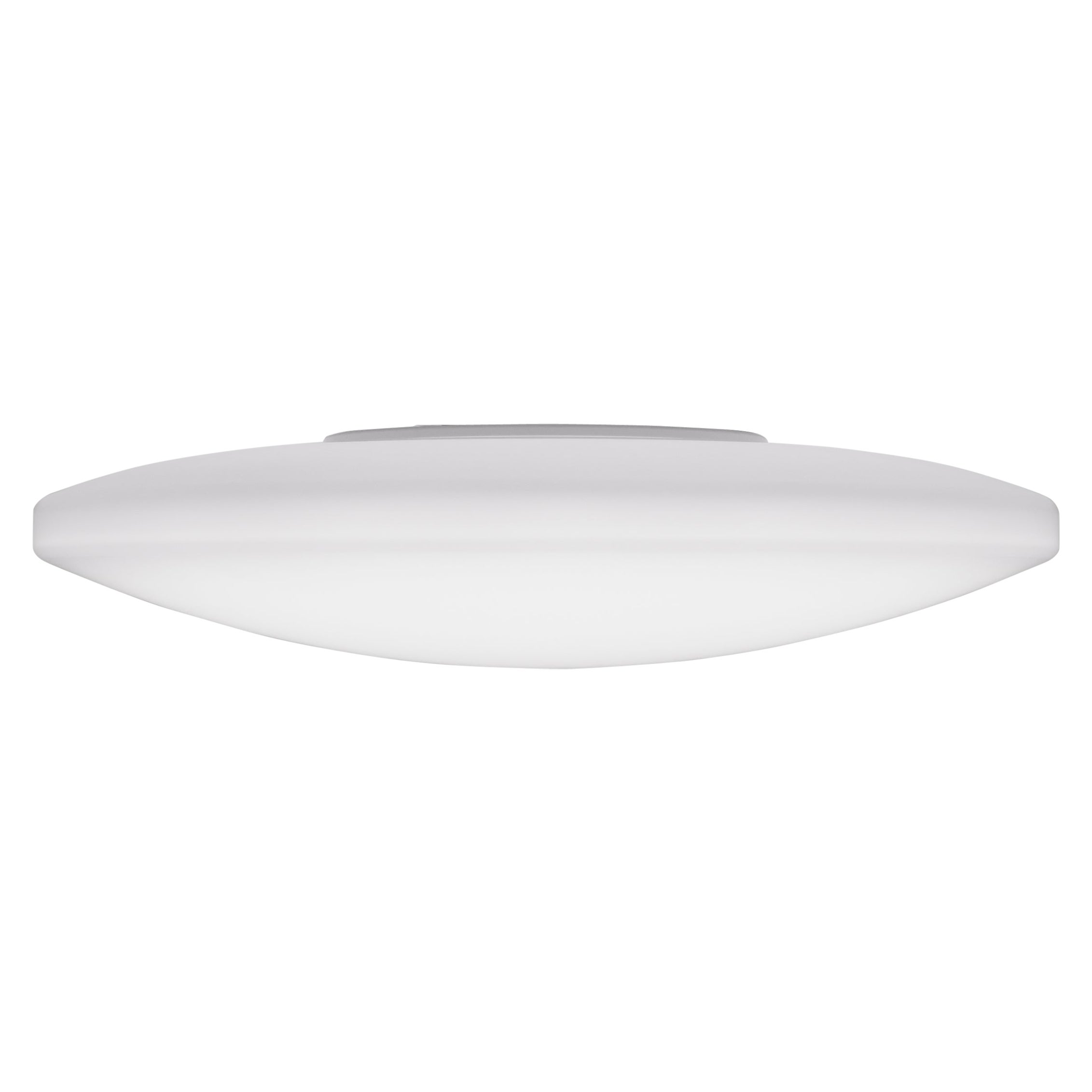 Vistosi Moris Flush Mount/Wall Sconce in White Satin Glass & Glossy White Frame