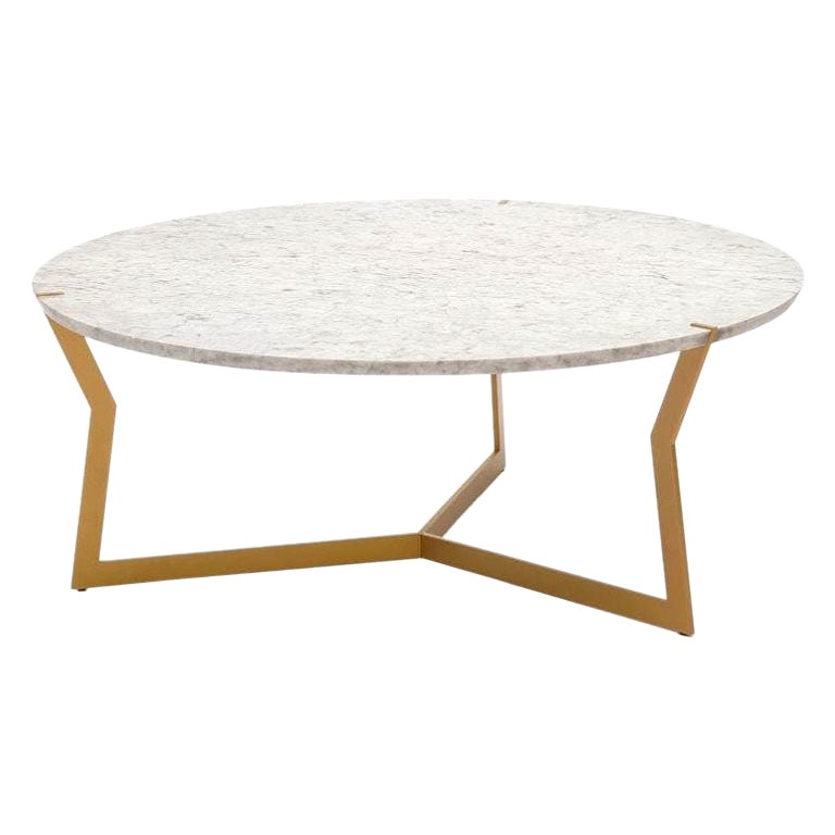 Round Carrara Star Coffee Table by Olivier Gagnère For Sale