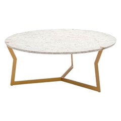 Round Carrara Star Coffee Table by Olivier Gagnère