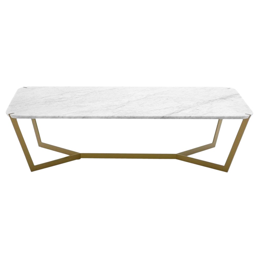Gold Carrara Marble Star Coffee Table by Olivier Gagnère