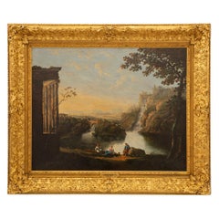 Welsh 18th Century Oil On Canvas Painting By Richard Wilson