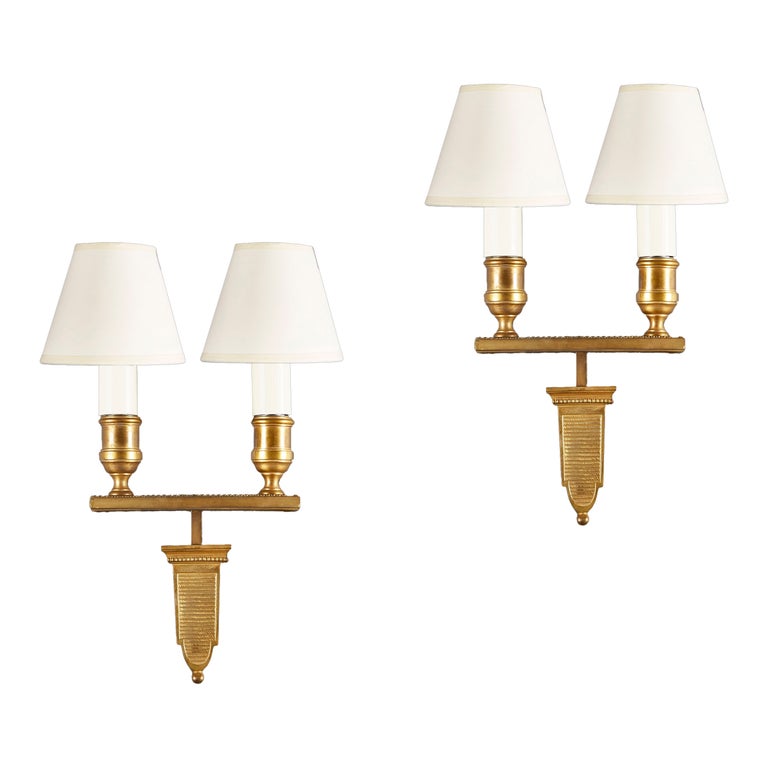 Pair of Ormolu Wall Lights For Sale at 1stDibs