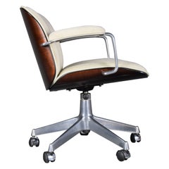 Retro Executive Mid-Century Modern Office Chair by Ico Parisi for MiM Roma
