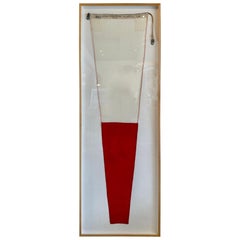 Authentic Nautical Signal Flag from 1940's Framed Professionally