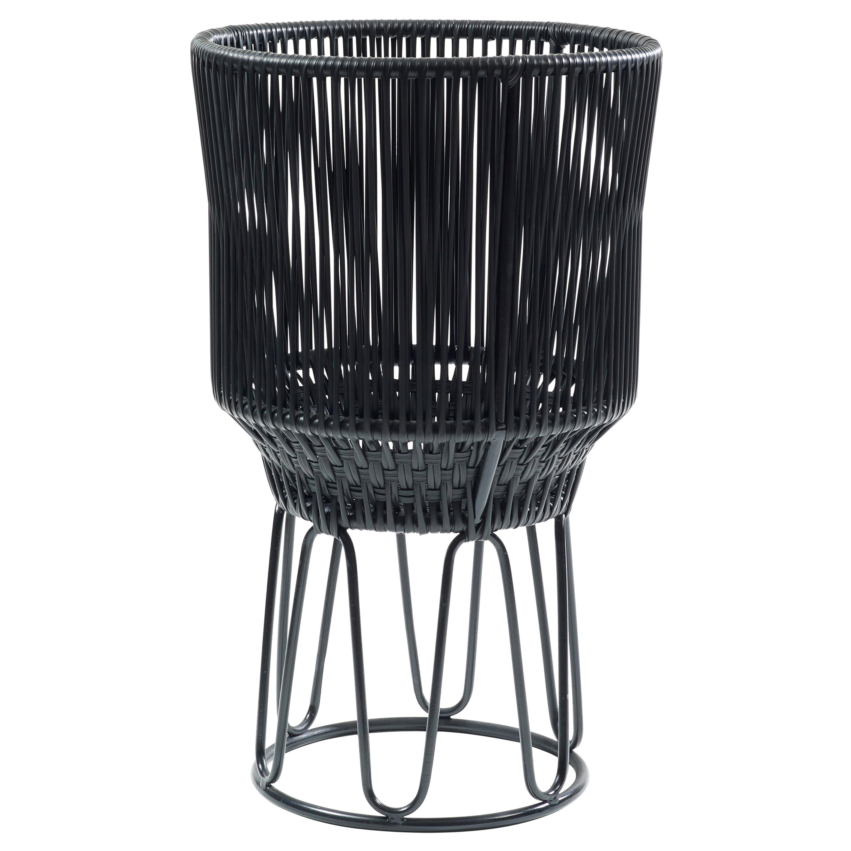 Black Circo Flower Pot 2 by Sebastian Herkner For Sale