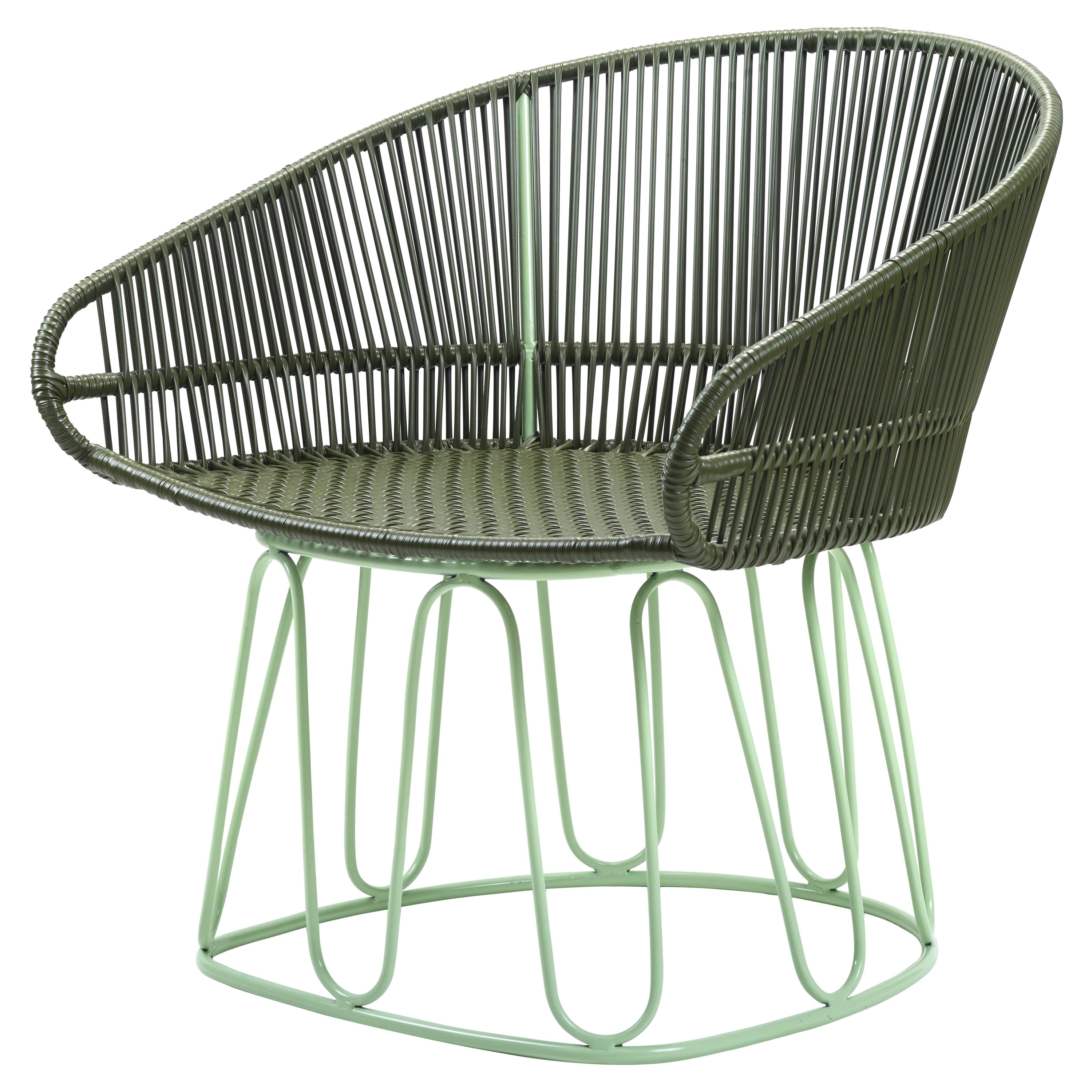 Olive Circo Lounge Chair by Sebastian Herkner For Sale