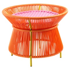 Orange Rose Caribe Basket Table by Sebastian Herkner