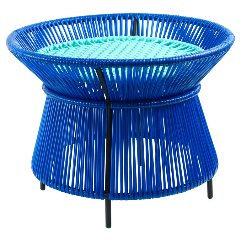 Blue Caribe Basket Table by Sebastian Herkner For Sale at 1stDibs