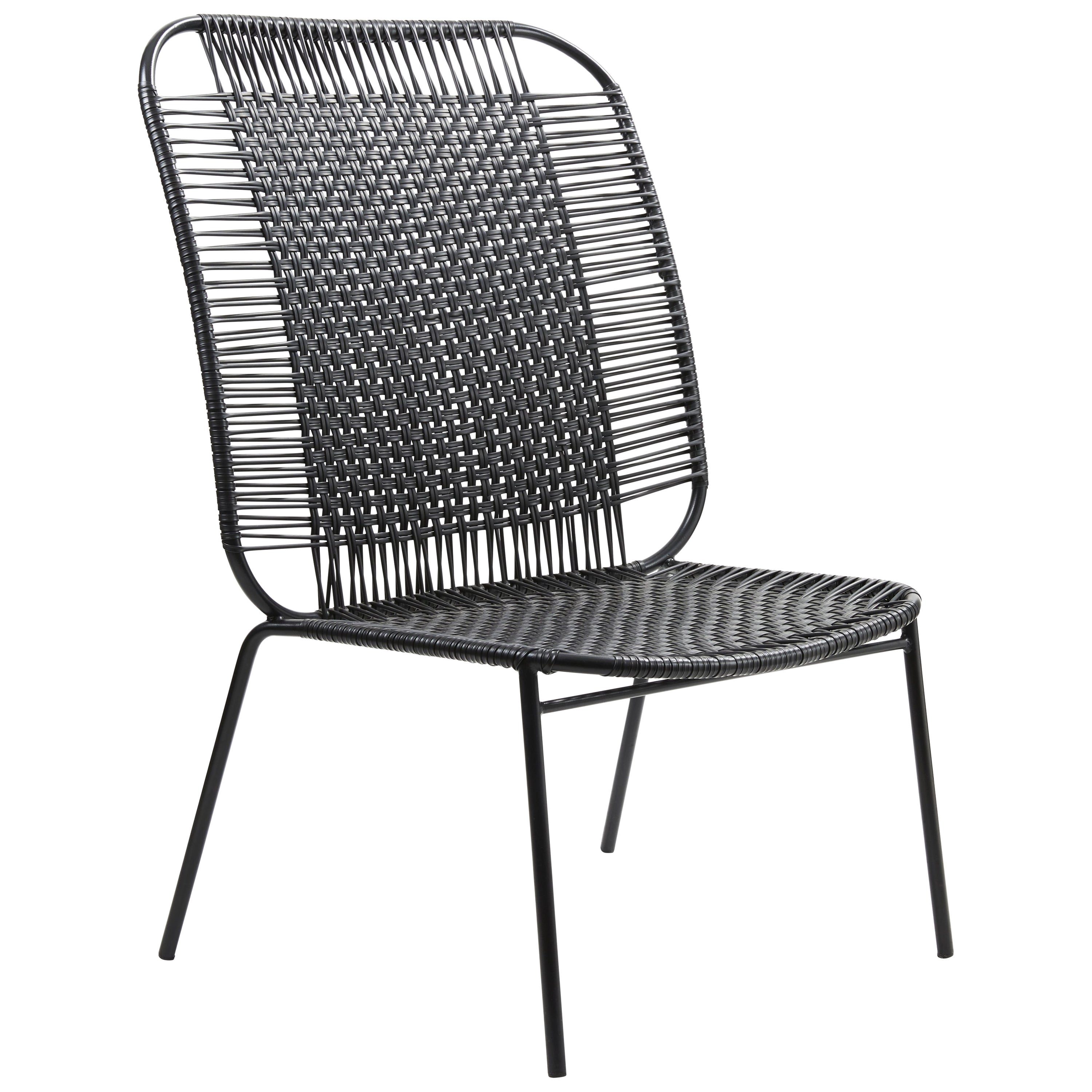 Black Cielo Lounge High Chair by Sebastian Herkner For Sale
