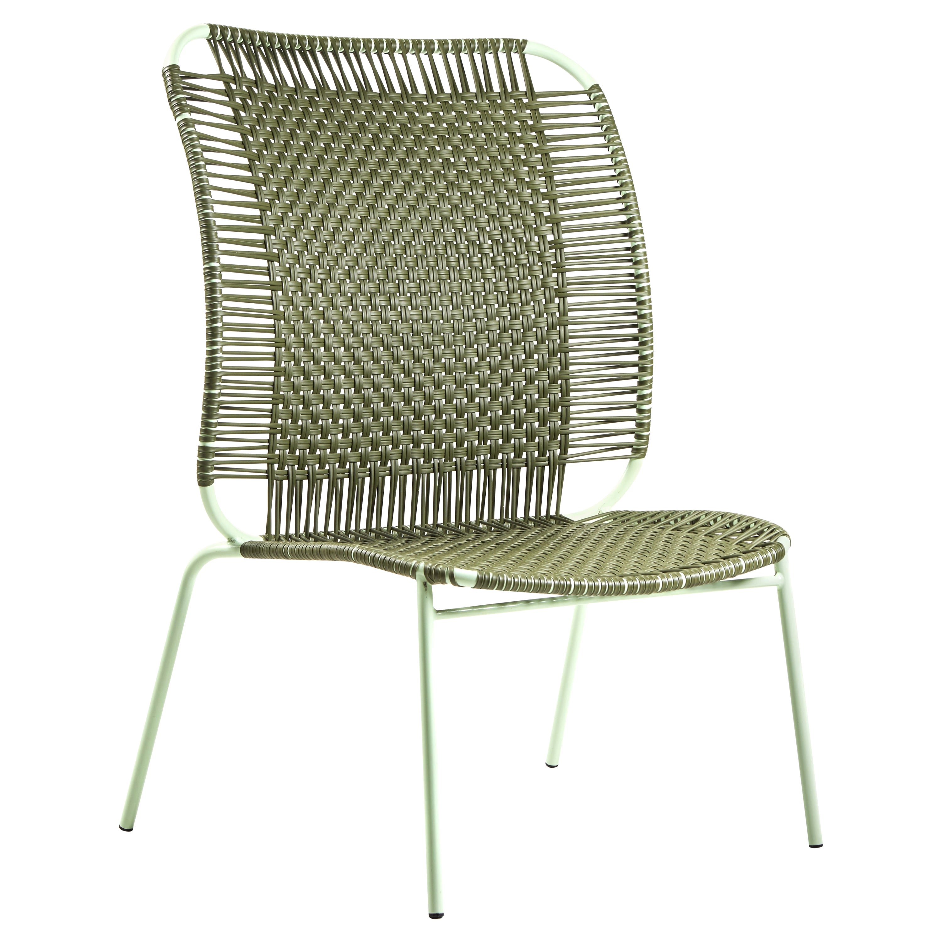 Olive Cielo Lounge High Chair by Sebastian Herkner For Sale