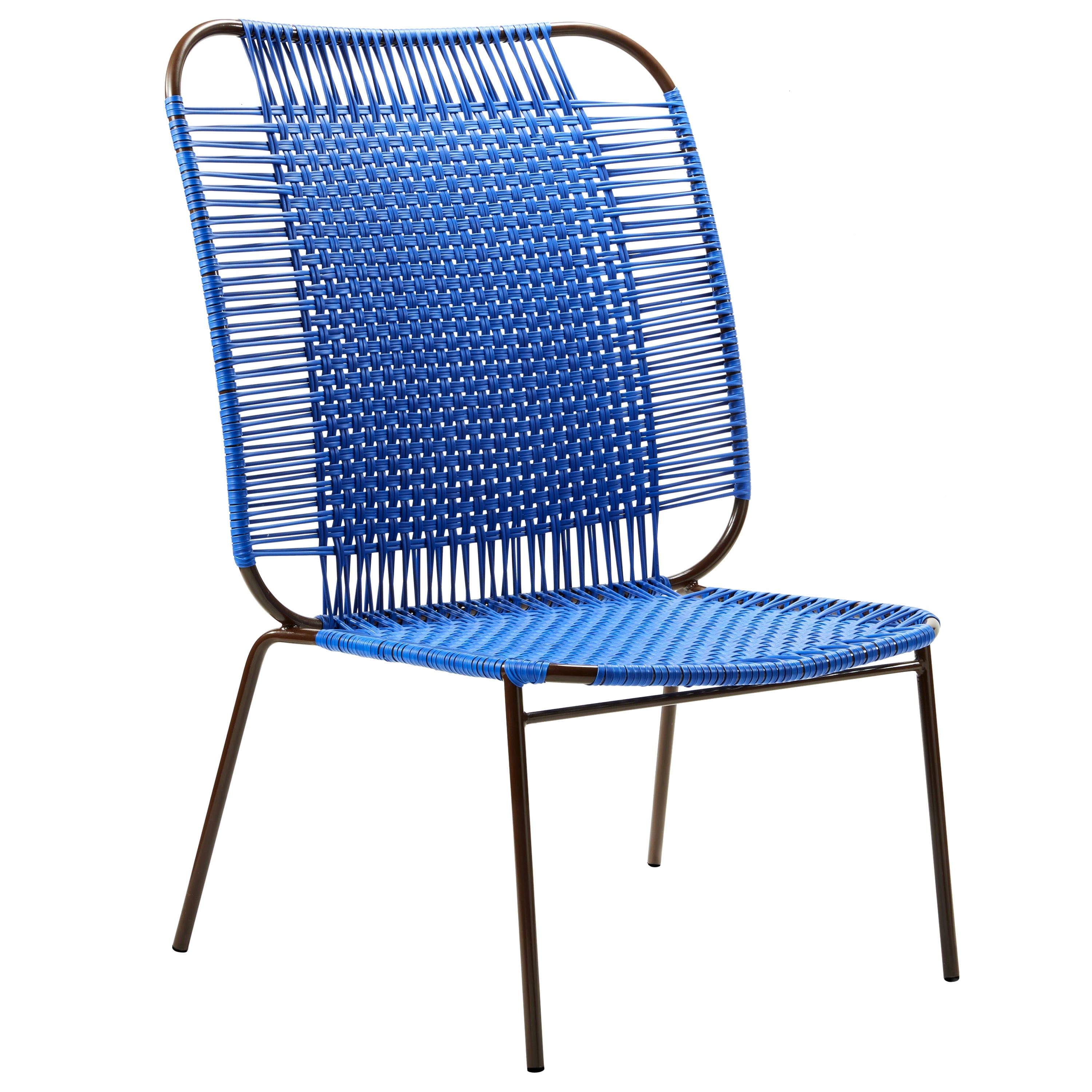 Blue Cielo Lounge High Chair by Sebastian Herkner For Sale