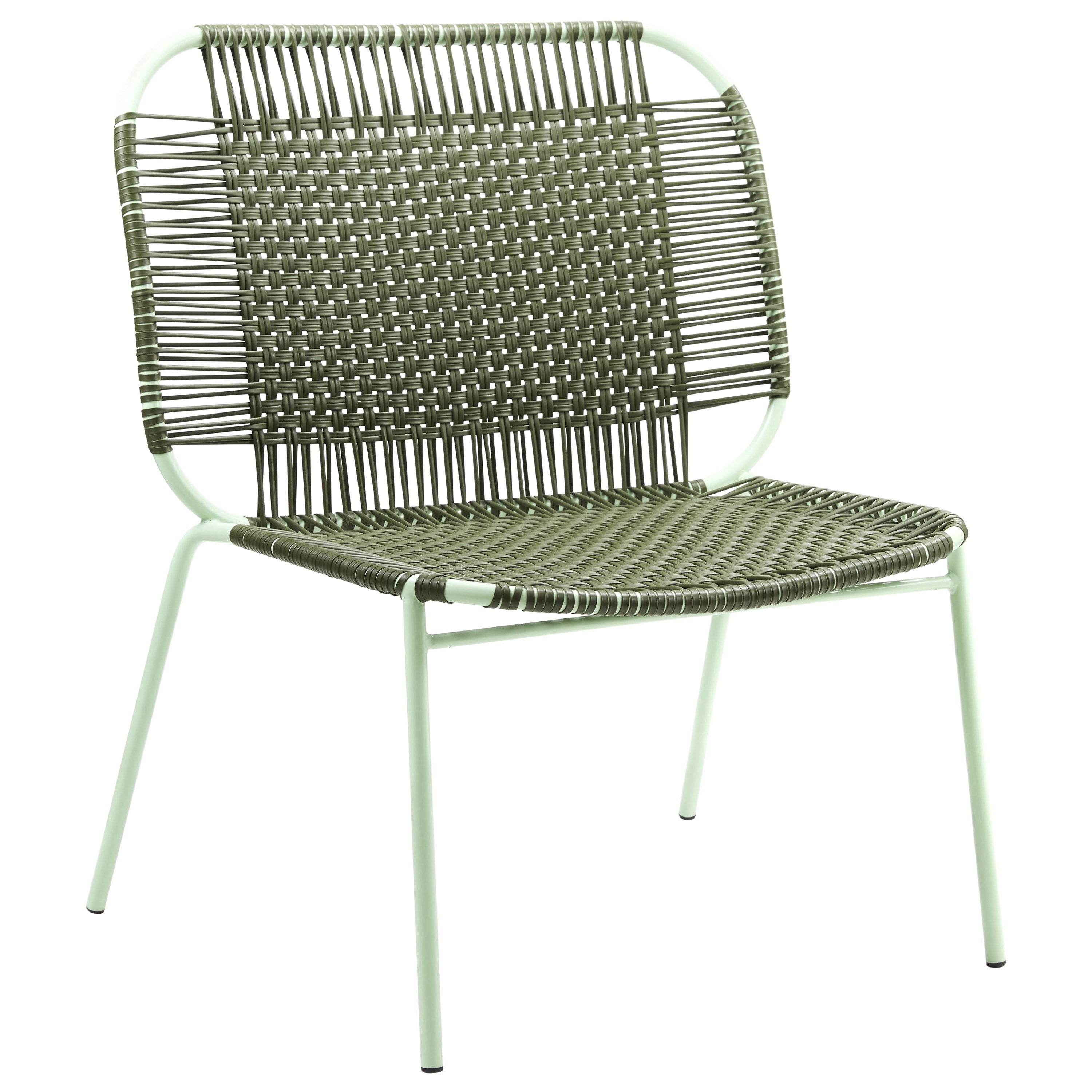 Olive Cielo Lounge Low Chair by Sebastian Herkner For Sale