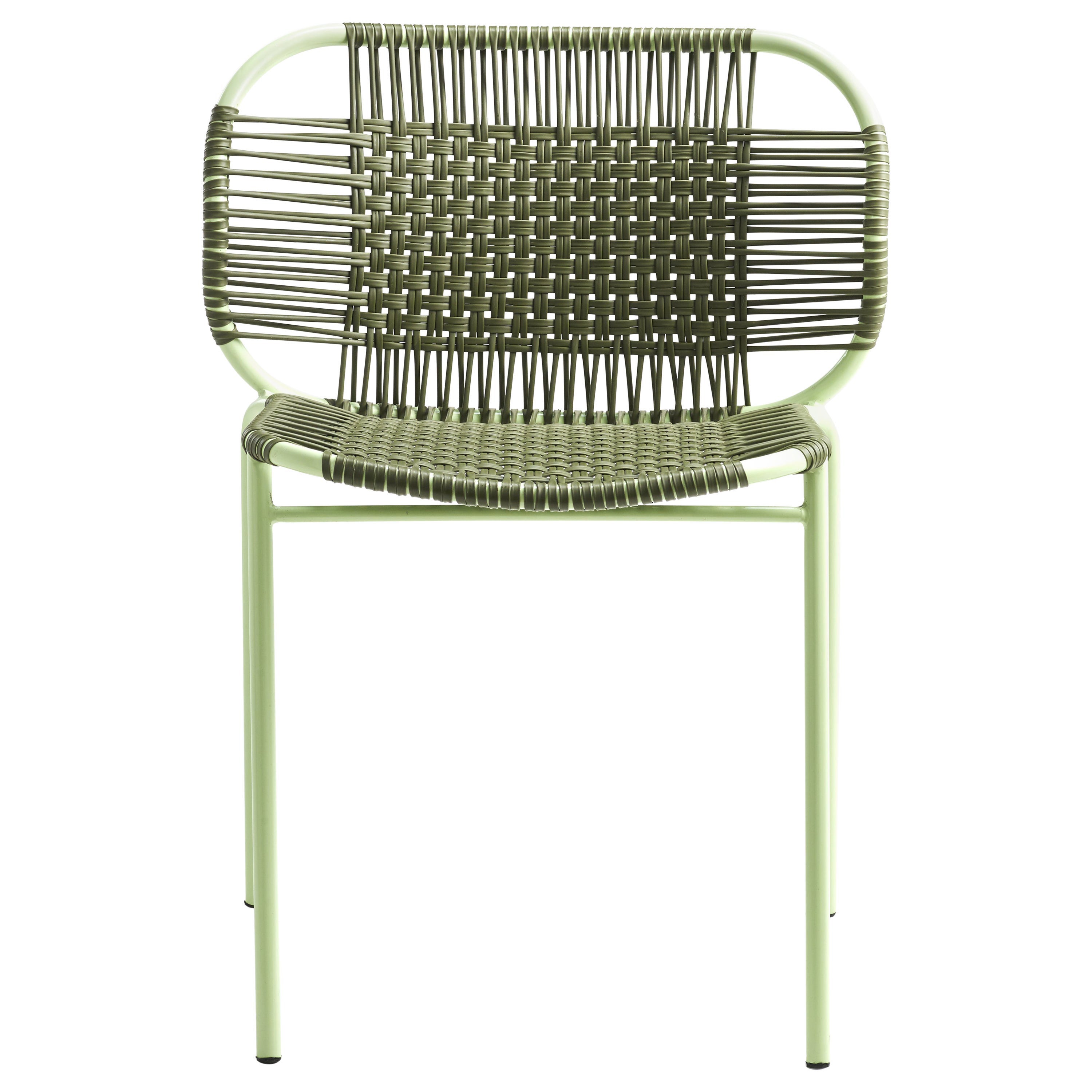 Olive Cielo Stacking Chair by Sebastian Herkner For Sale