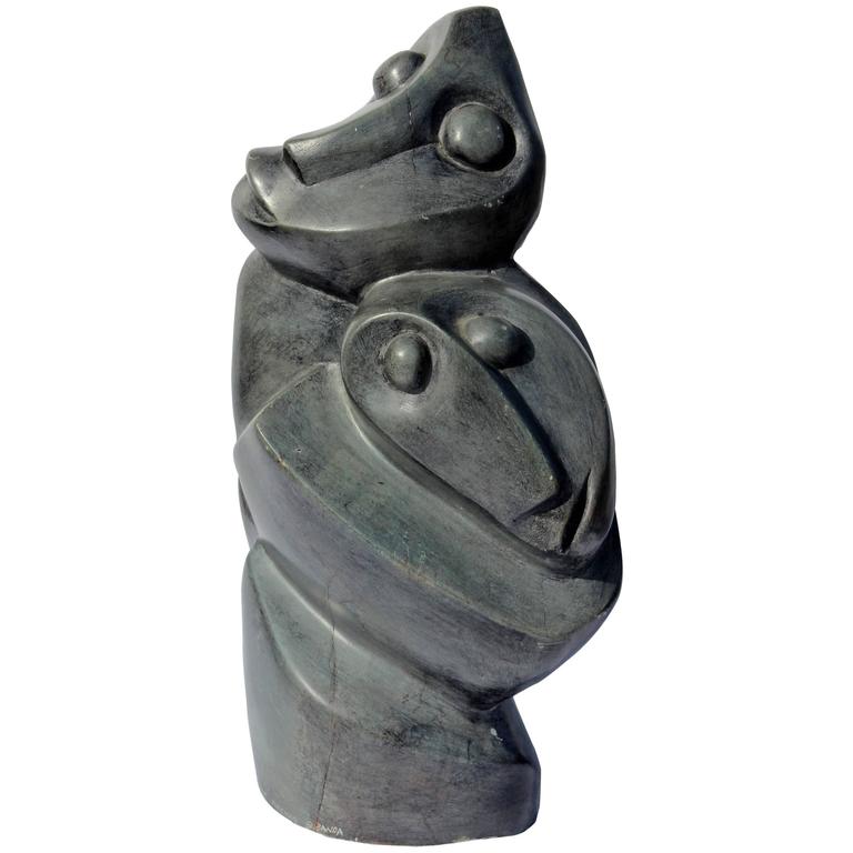 Monumental African Woman Sculpture at 1stdibs