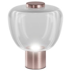 Vistosi Riflesso LT 3 Table Lamp in Crystal Transaprent with Matt Copper Frame