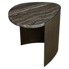 Travertine Teardrop Side Table by Atra Design