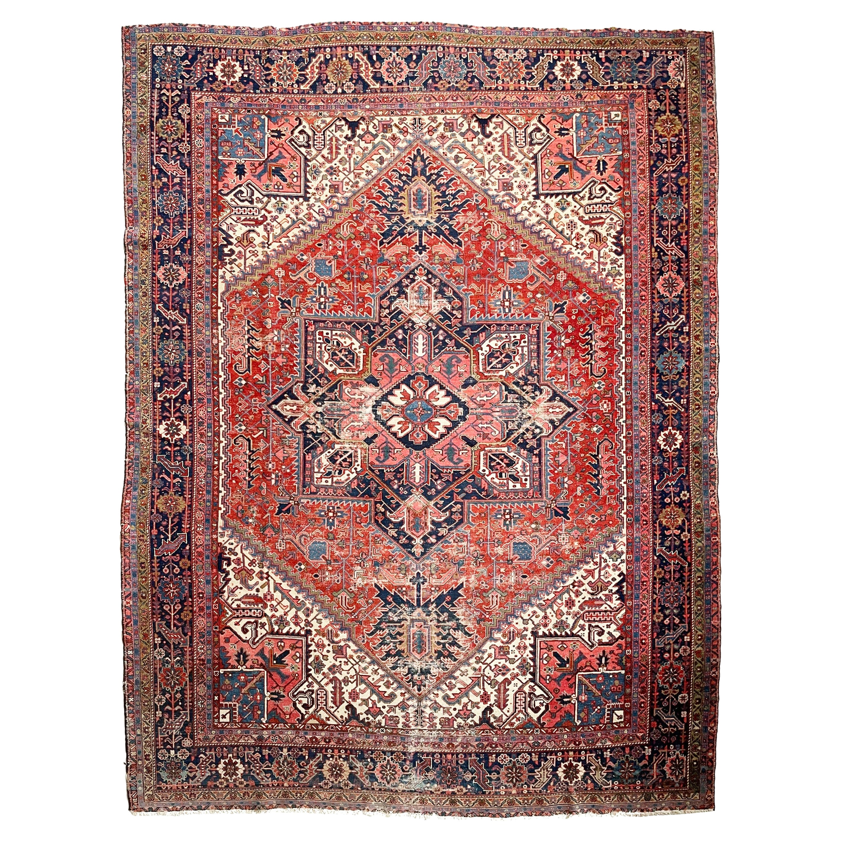 Antique True King Mighty Iconic Karaja Rug, circa 1920's For Sale