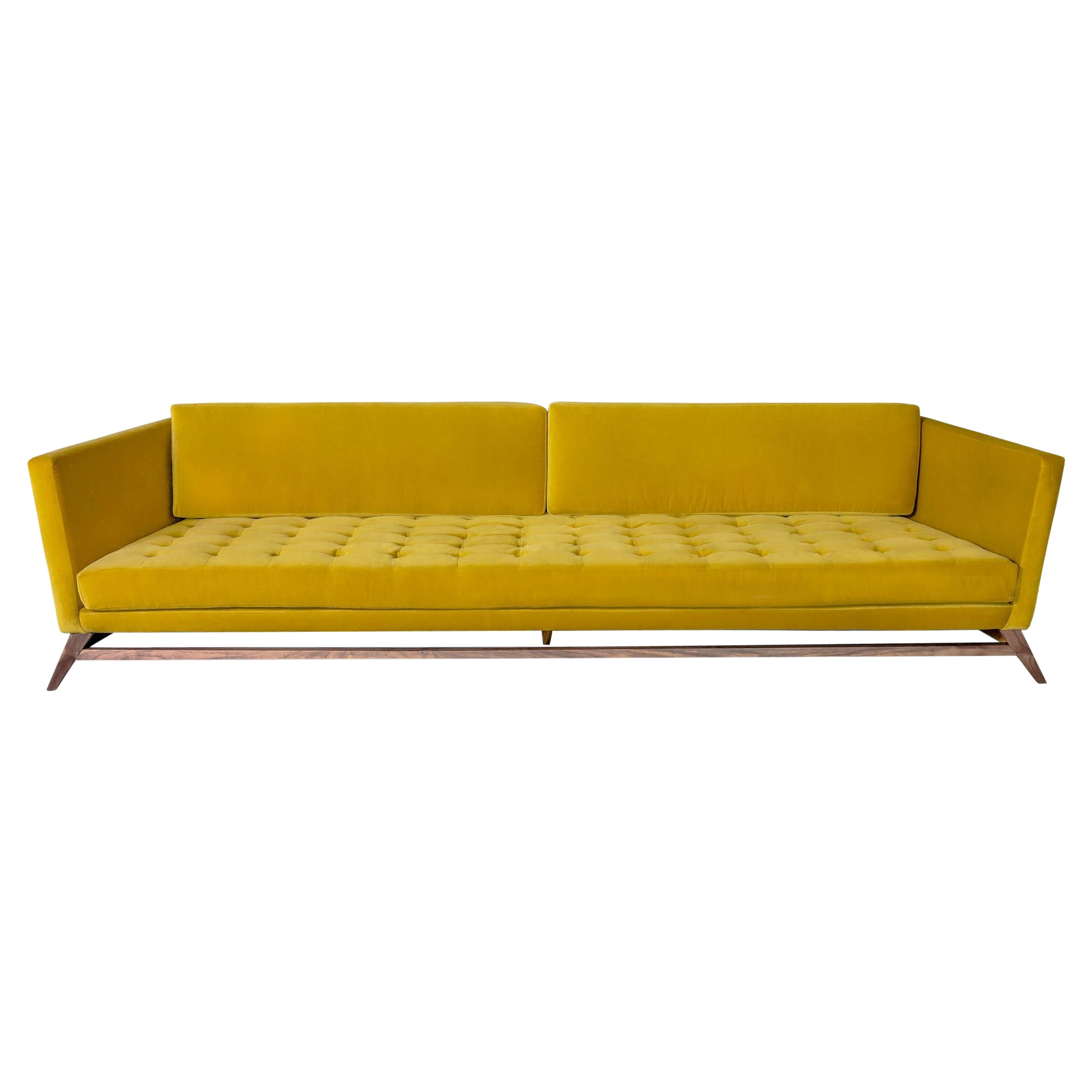 Eclipse-Sofa von Atra Design, gelb im Angebot
