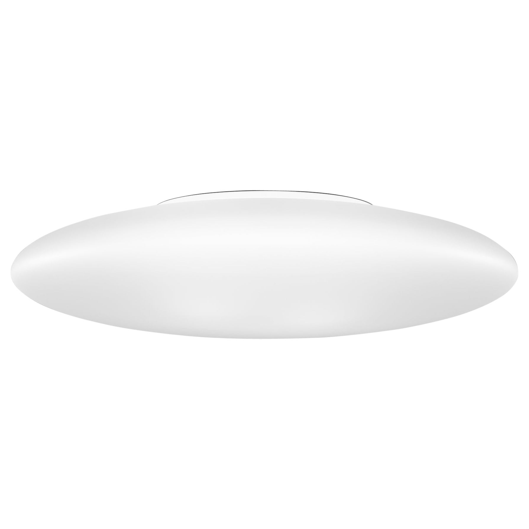 Vistosi Saba Flush Mount/Wall Sconce in White Satin Glass And Glossy White Frame