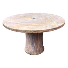 Rise Round Dining Table Handcrafted in India by Paul Mathieu 