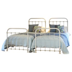 Vintage Matching Pair of Iron Beds, MP56