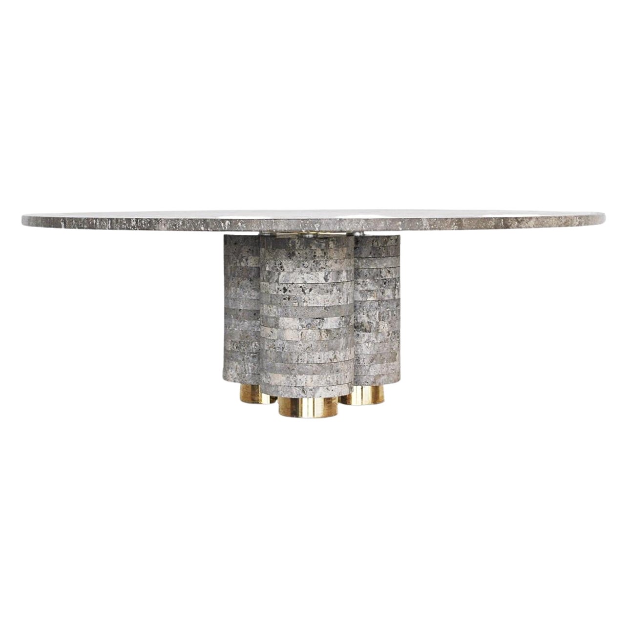 Aro Travertine Coffee Table by Atra Design For Sale
