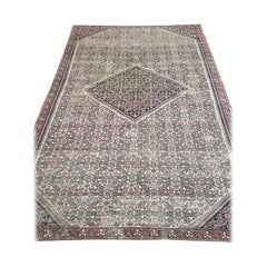 Antique Old-World Beauty Rug in Soft Eggshell Beige, circa 1910's