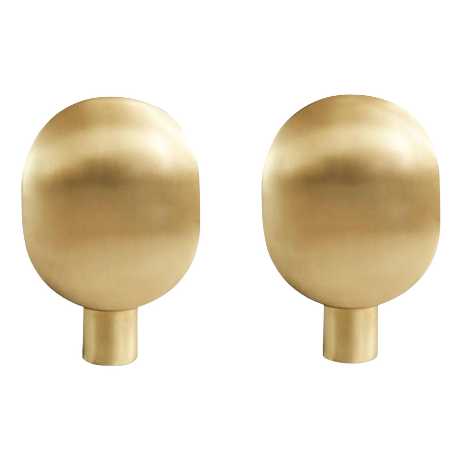 Set of 2 Brass Clam Table Lamps by 101 Copenhagen