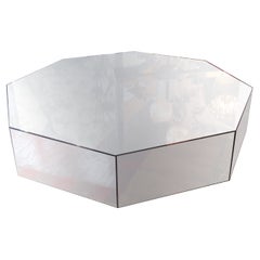 VENTE ! - Table basse en verre miroité