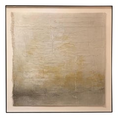 Peinture des nuances de gris et de blanc de l'artiste belge Diane Petry, contemporaine