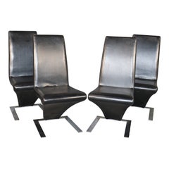 Set of Z-Shape Dining Chairs