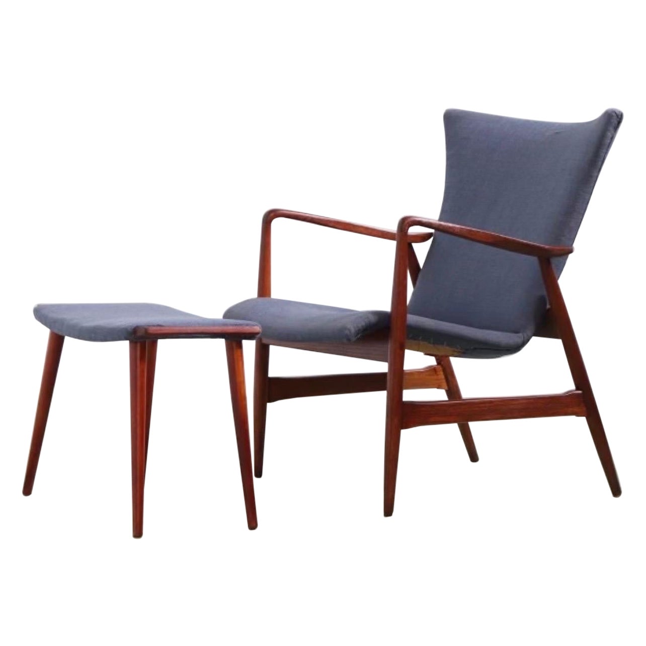 Poul Jansen Selig Z Chair and Ottoman at 1stDibs z chair dimensions