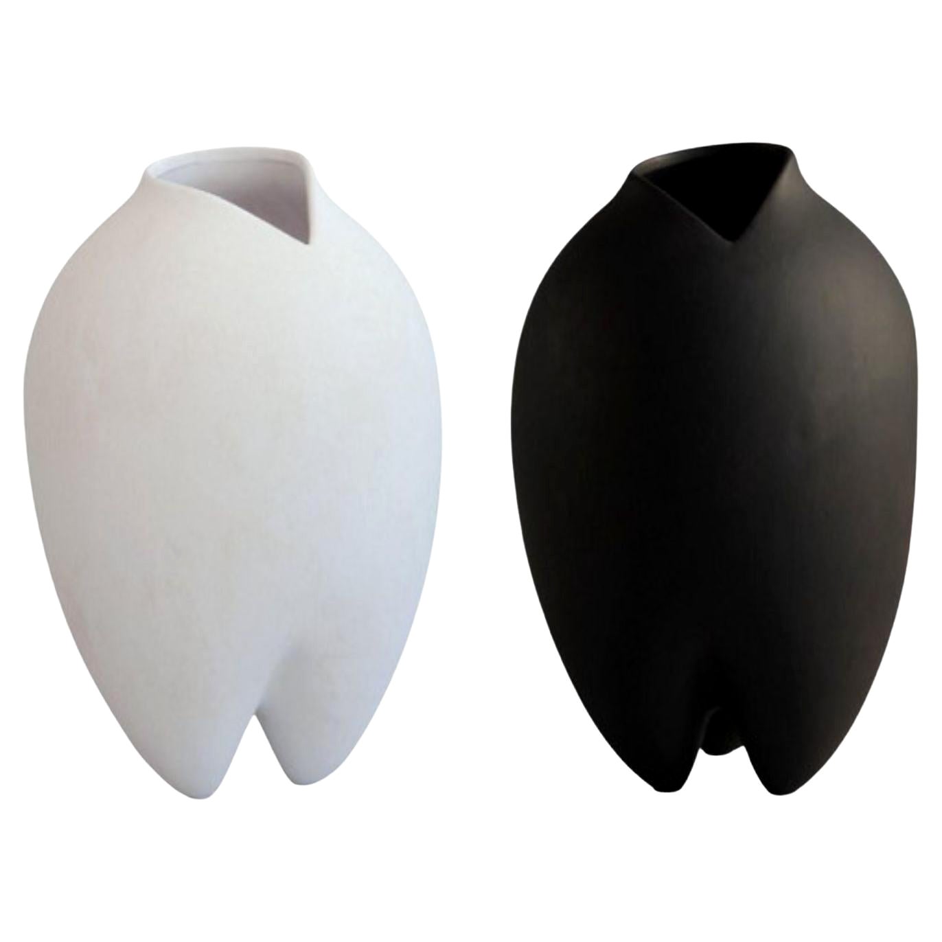 Set of 2 Coffee Sumo Vases Slim by 101 Copenhagen