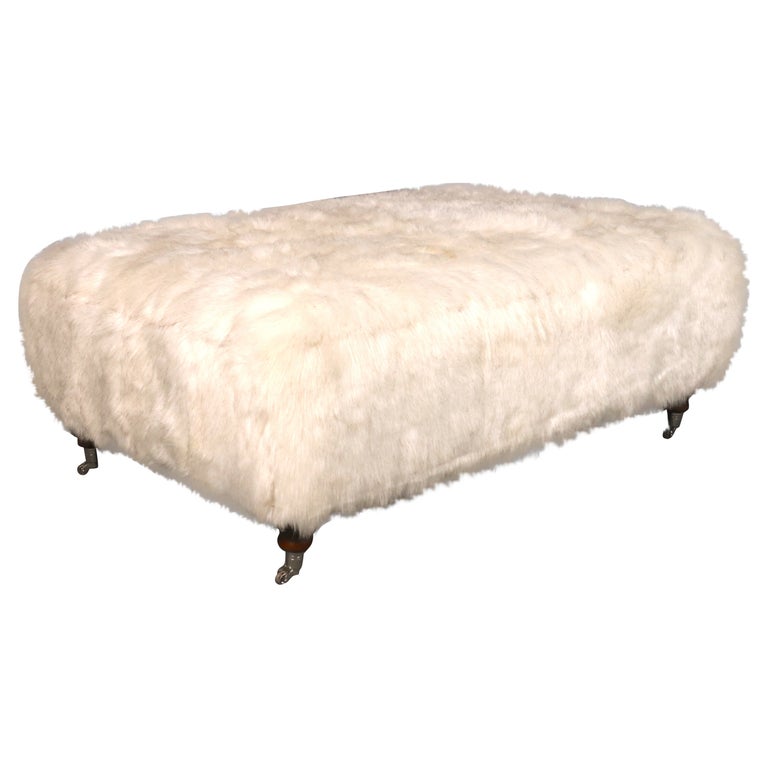 Large Ottoman on Casters For Sale at 1stDibs