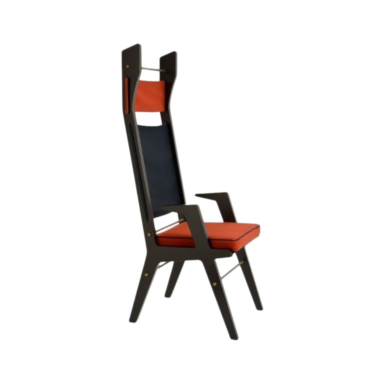 Colette Armchair Red, Blue, Red by Colé Italia For Sale