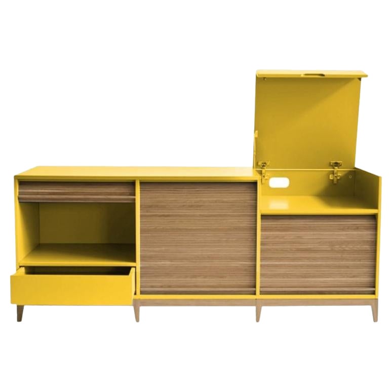 Tapparelle Sideboard, Mustard Yellow by Colé Italia For Sale