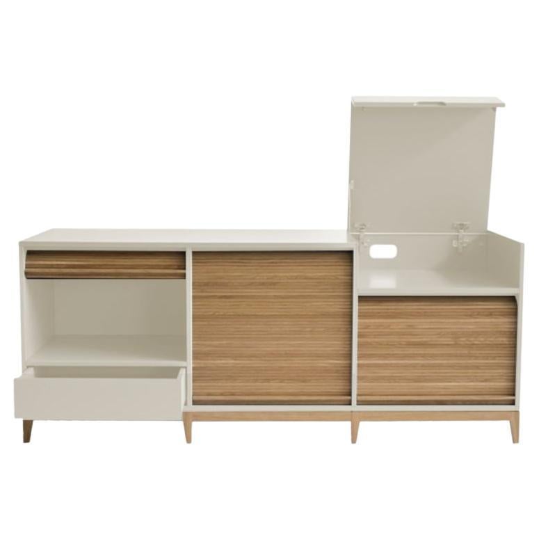 Tapparelle Sideboard, Sand White by Colé Italia For Sale
