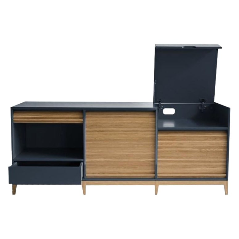 Tapparelle Sideboard, Blue / Grey by Colé Italia