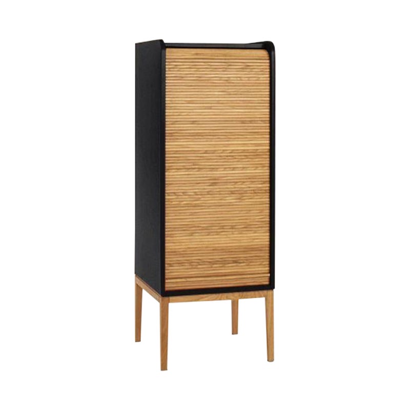 Tapparelle Medium Cabinet, Black by Colé Italia For Sale