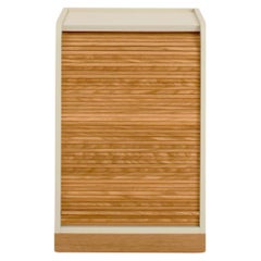 Tapparelle Wheels Cabinet, Sand White by Colé Italia