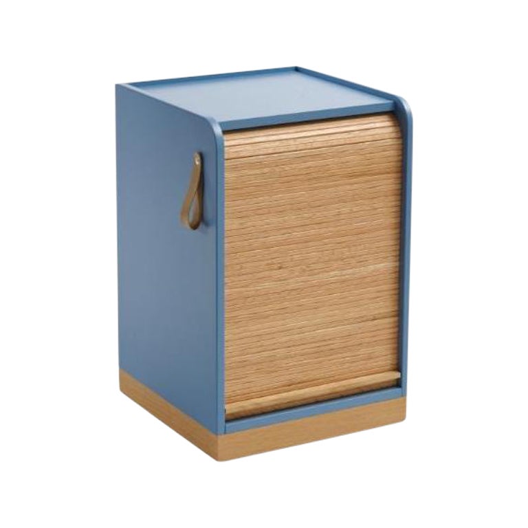 Tapparelle Wheels Cabinet, Azure by Colé Italia For Sale